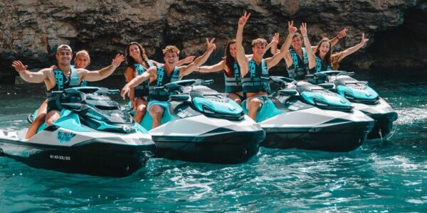 Jetski-Tour durch Cala Mora