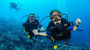 Diving baptism in Salou