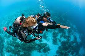 Diving baptism in Salou